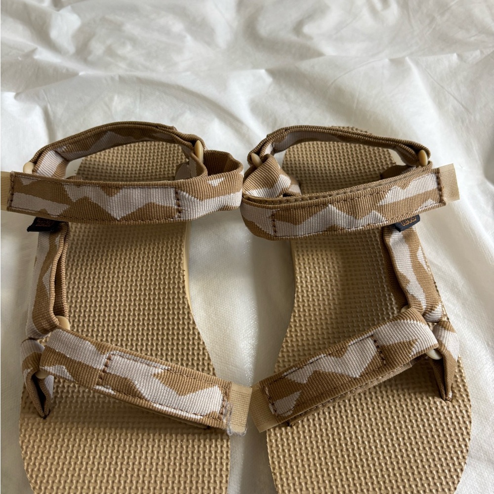 Teva Tan and White Women's Sandals